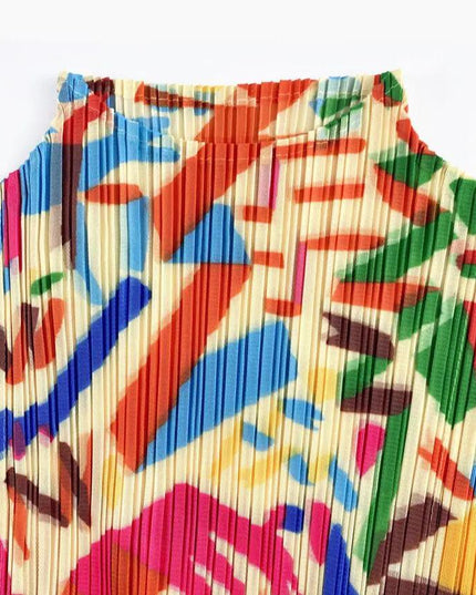 Colorblast Pleated Dress