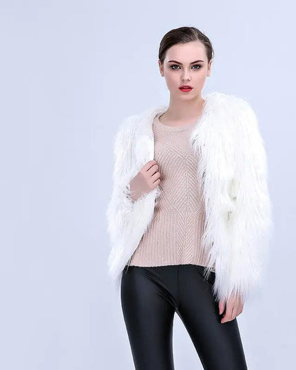 Women Faux Fur Coat Valentine Cosplay