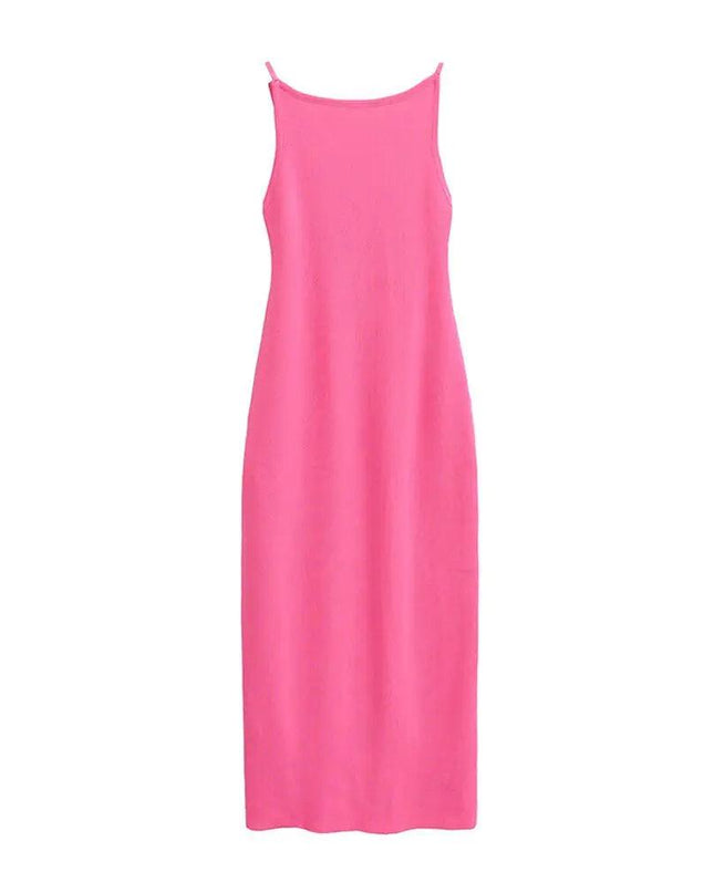 Fitted Knit Midi Dress