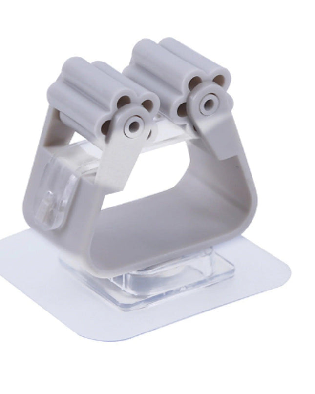 Adhesive Multi-Purpose Hooks Wall Mounted Mop Organizer Holder