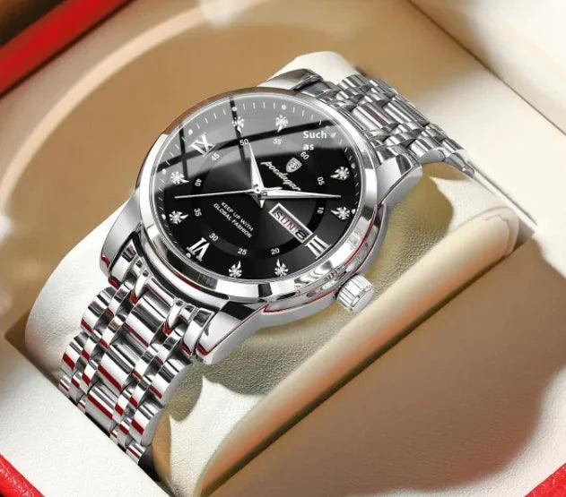 Waterproof Men's Double Calendar Luminous Quartz Watch
