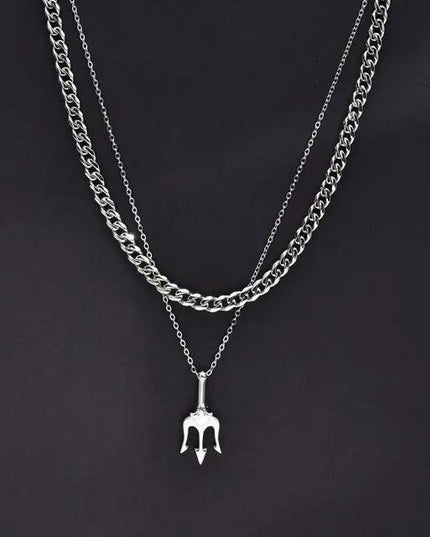 Stylish Neptune Trident Chain Necklaces