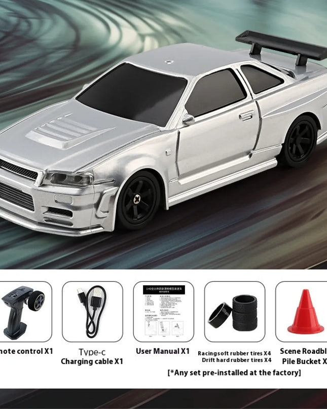 Mini 4-Wheel Drift RC Car – Indoor Remote Control
