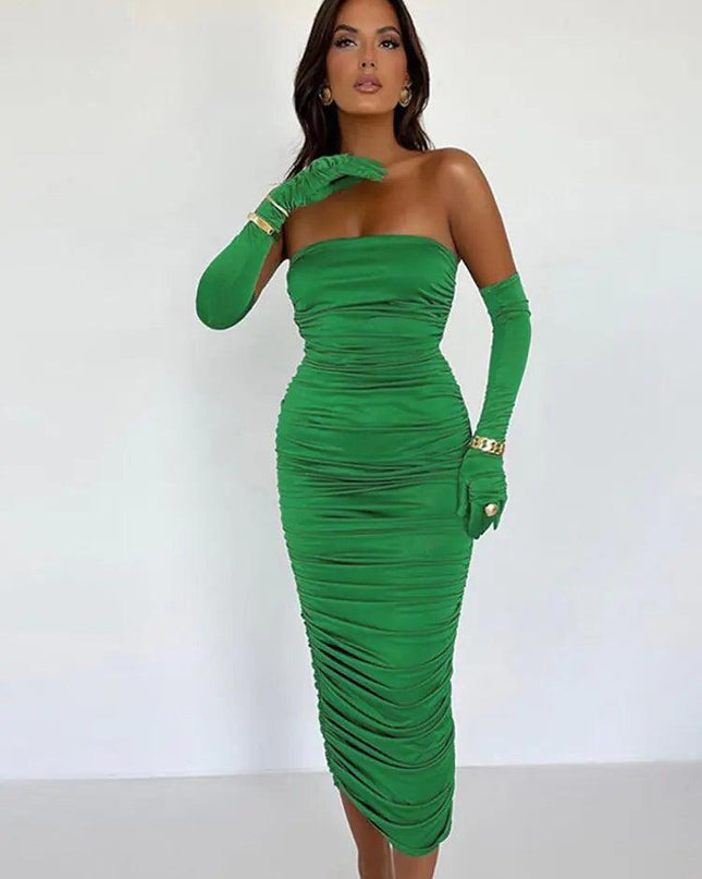 Strapless Backless Tight Dress