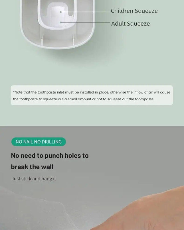 Toothpaste Pump Dispenser Wall Mounted