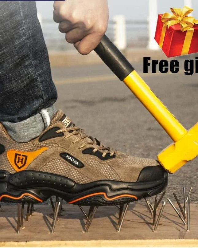 Men Steel Toe Outdoor Safety Work Shoes