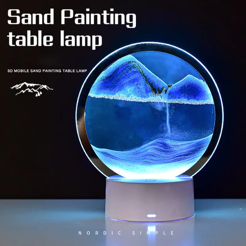 Creative Quicksand Night Light Lamp