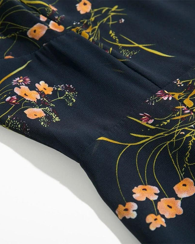 Elegant Vintage Floral Dress