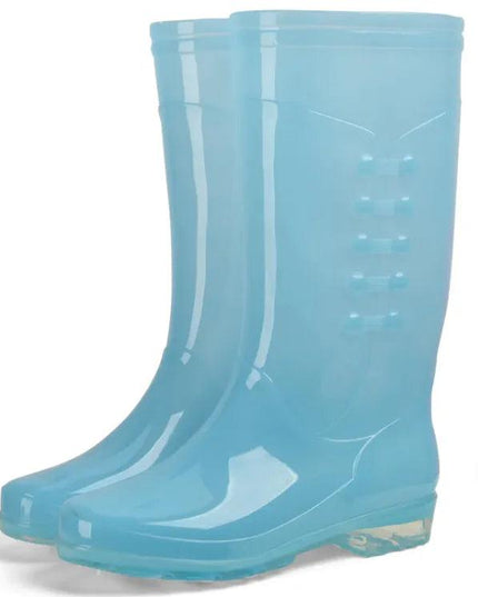 High Rain Boots Women's Fashion Flannelette Cotton Covers