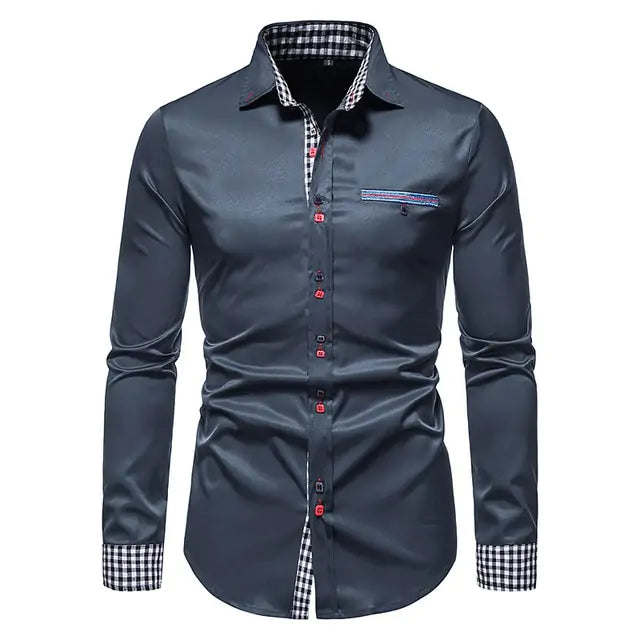 Patchwork Formal Shirts