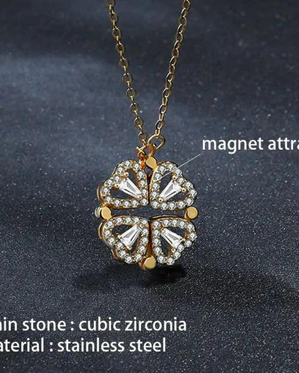 Flower Magnetic Attract Together Necklace