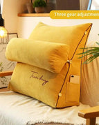 Yellow cushion / 45x45x20cm