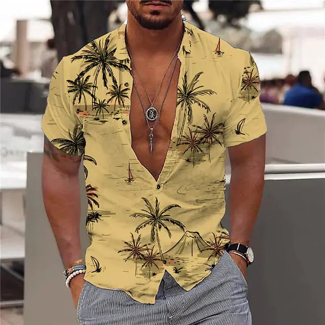 Summer Hawaiian Floral Shirts