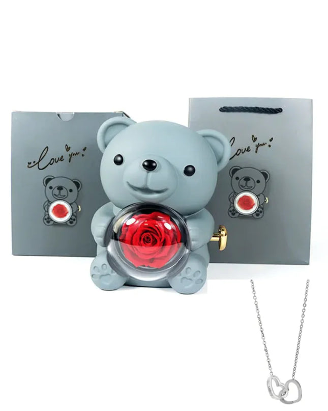 Personalized Double Heart Name Necklace