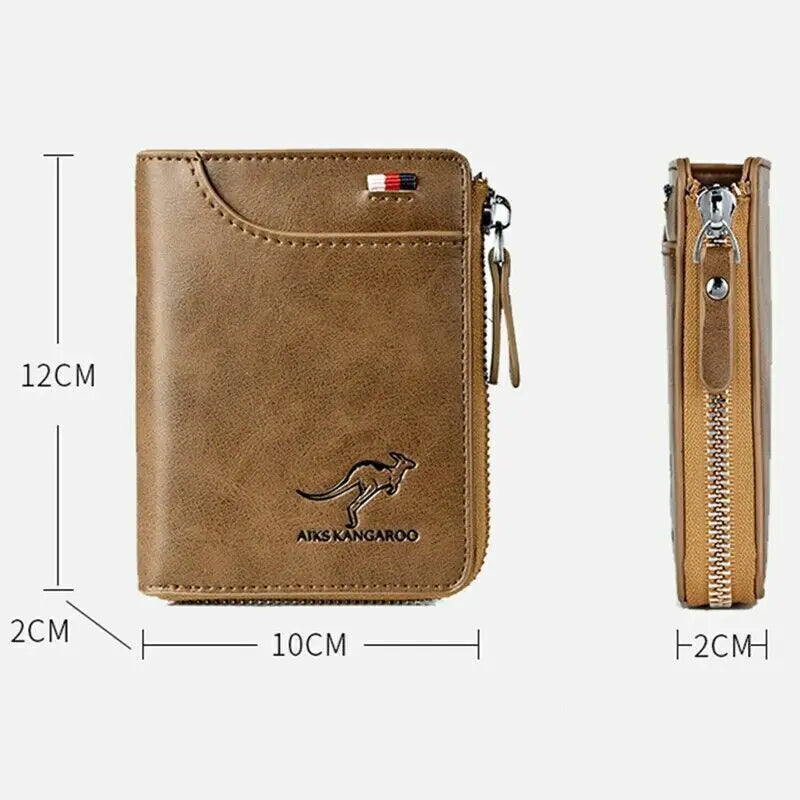 Men's "RFID" Blocking Leather Wallet "Waterproof"