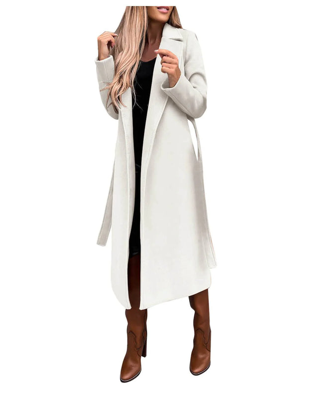 Women's Elegant Woolen Long Coat