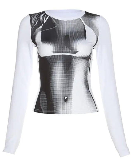 Ariel Printed Long Sleeve Top