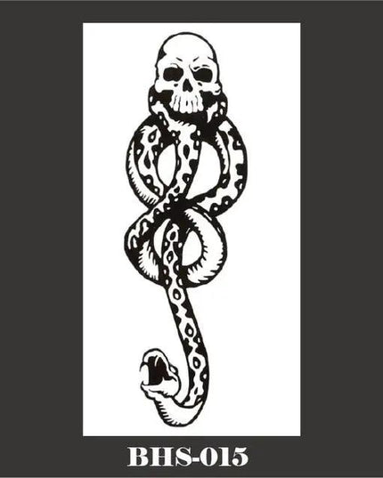 Black Snakes Body Tattoo