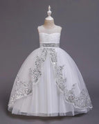 Silver Ball Gown / 140cm