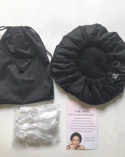 12pcs Flaxseed Care Cap Set Microwave Heating Steaming Cap