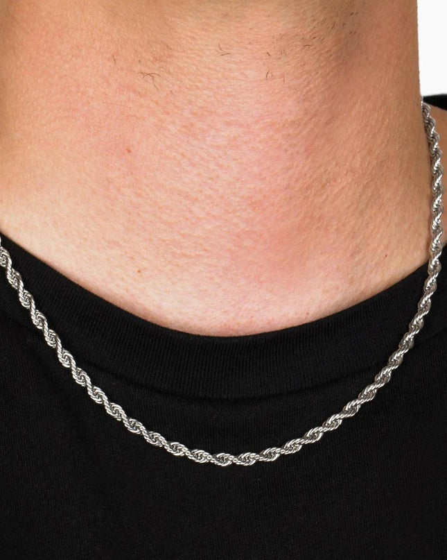 Gold Plated 5mm Rope Chain Necklace