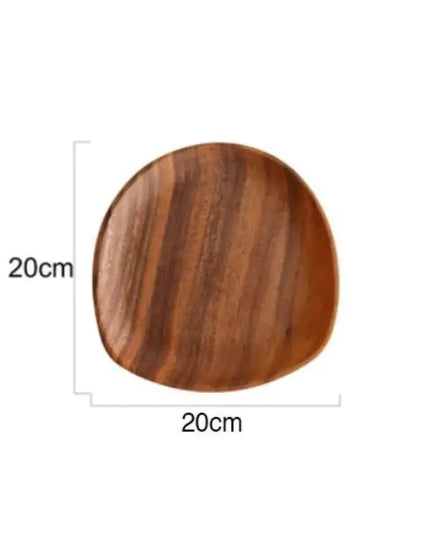 Japanese-Style Solid Wood Tableware Set