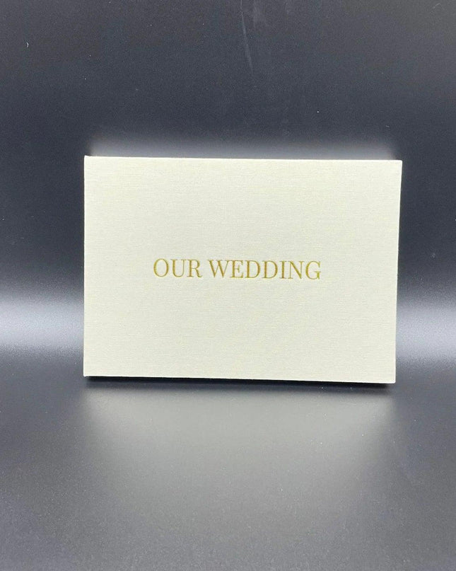Linen Wedding Card