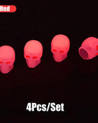 Skull - Red -4Pcs