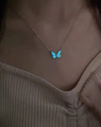 Fluorescent Butterfly Necklace