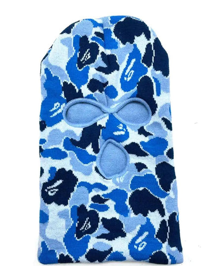 Blue Camo Ski Mask