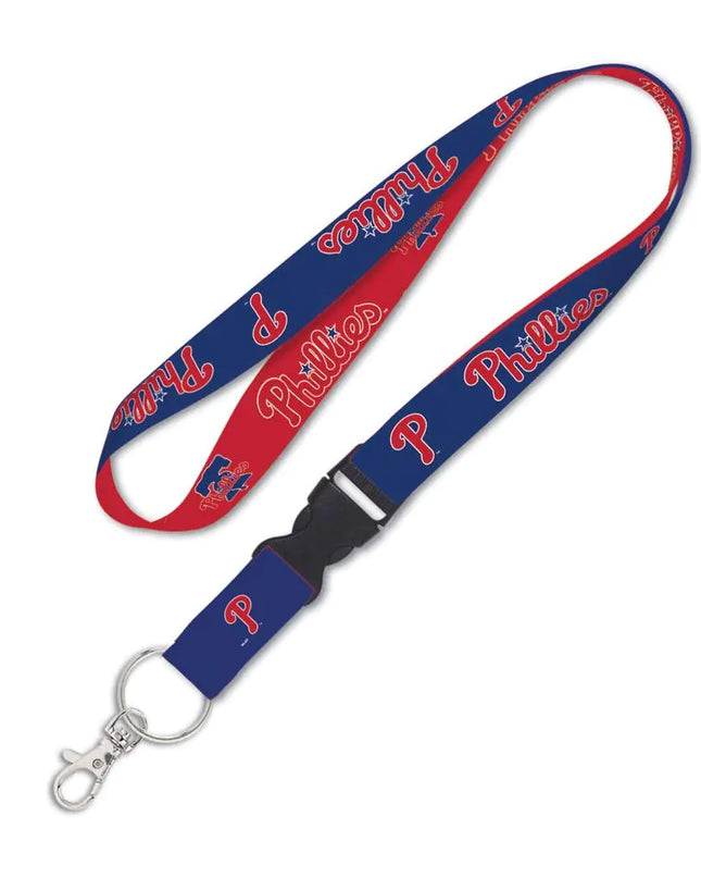 MLB Philadelphia Phillies Two-Tone Lanyard with Detachable Buckle