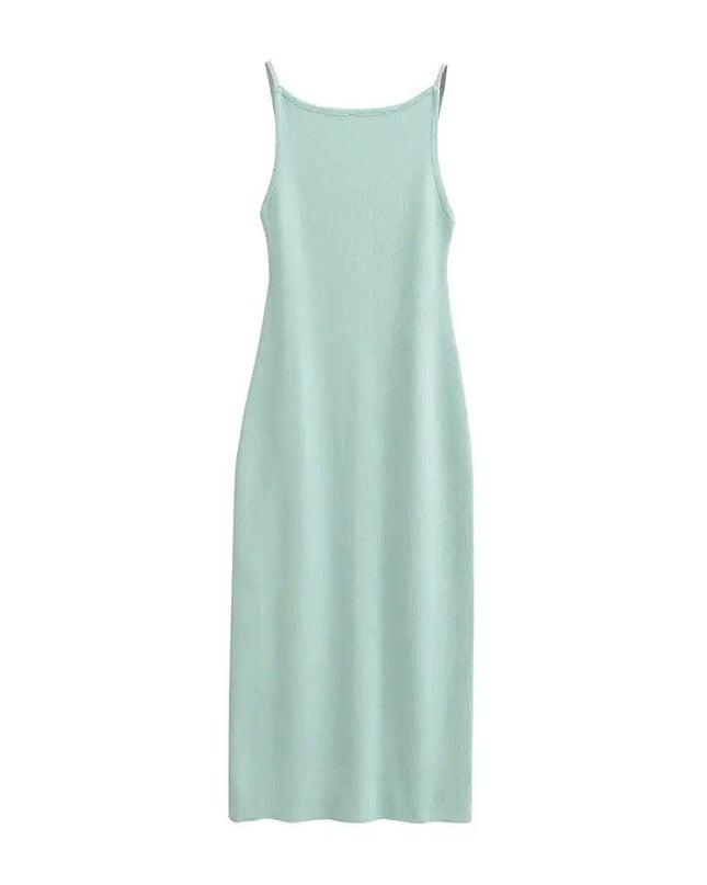 Fitted Knit Midi Dress