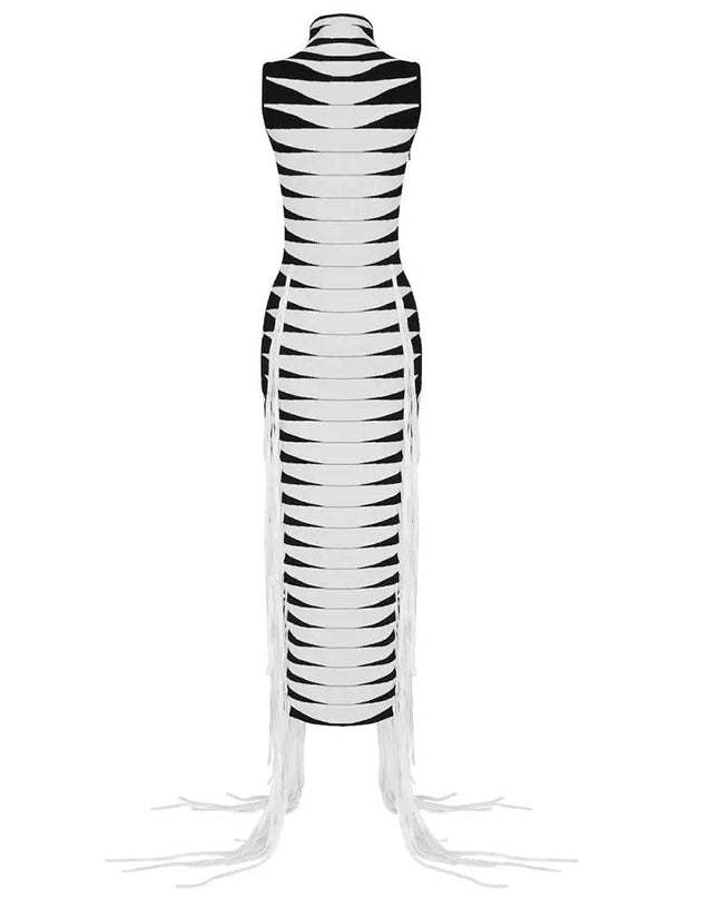 Python Tassel Bodycon Dress