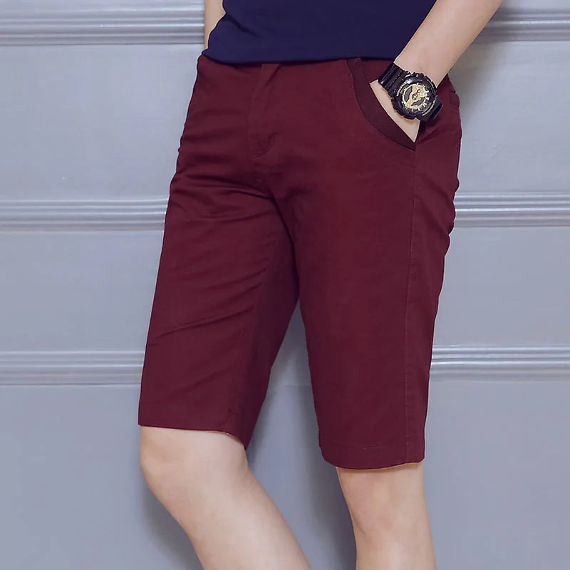 Slim Fit Cotton Shorts