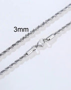 3mm Silver / 18 inch