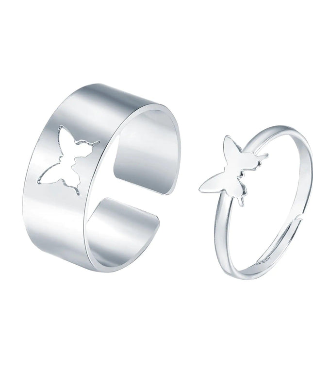 Vintage Butterfly Ring Set