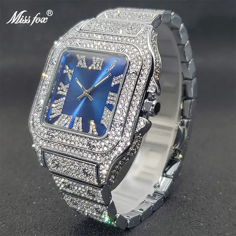 Ice Out Diamond Square Watch