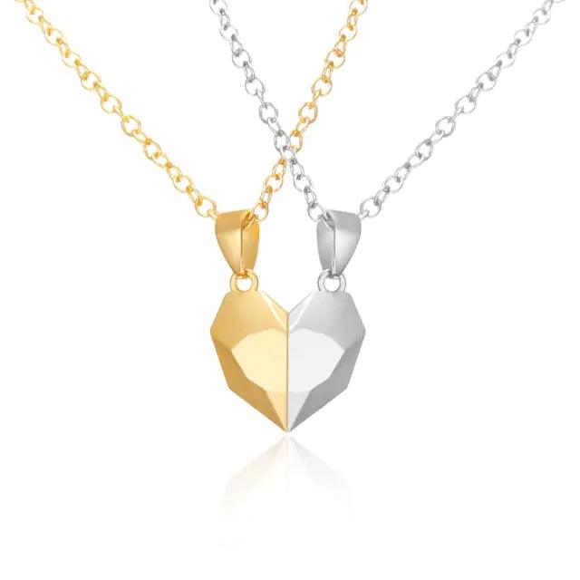 Magnetic Heart Couple Necklace