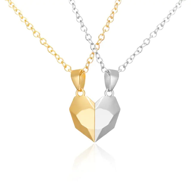 Magnetic Heart Couple Necklace