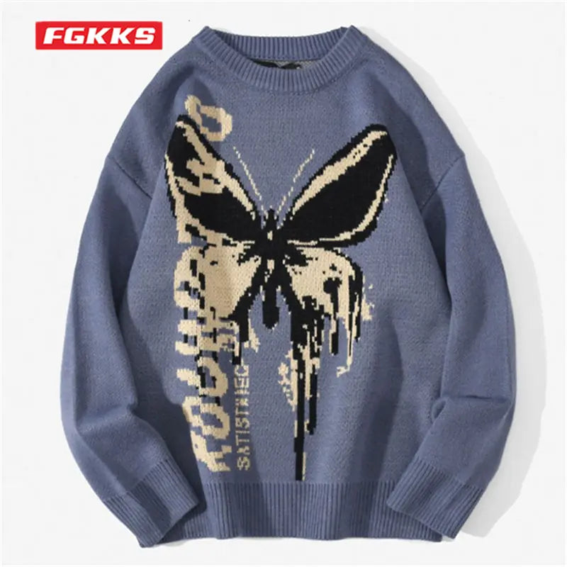 Butterfly Pattern Sweater