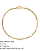 Gold / YS33293 - 2MM 16.5CM