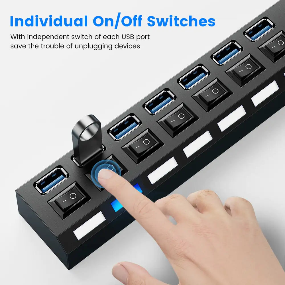 USB 3.0 Hub with 4/7 Extension Port