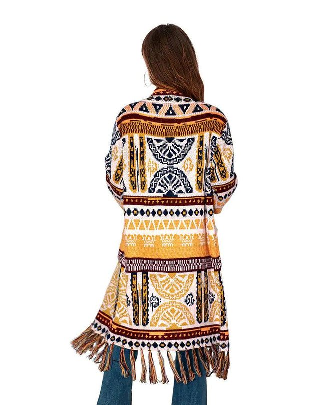 Ethnic Fringe Cardigan