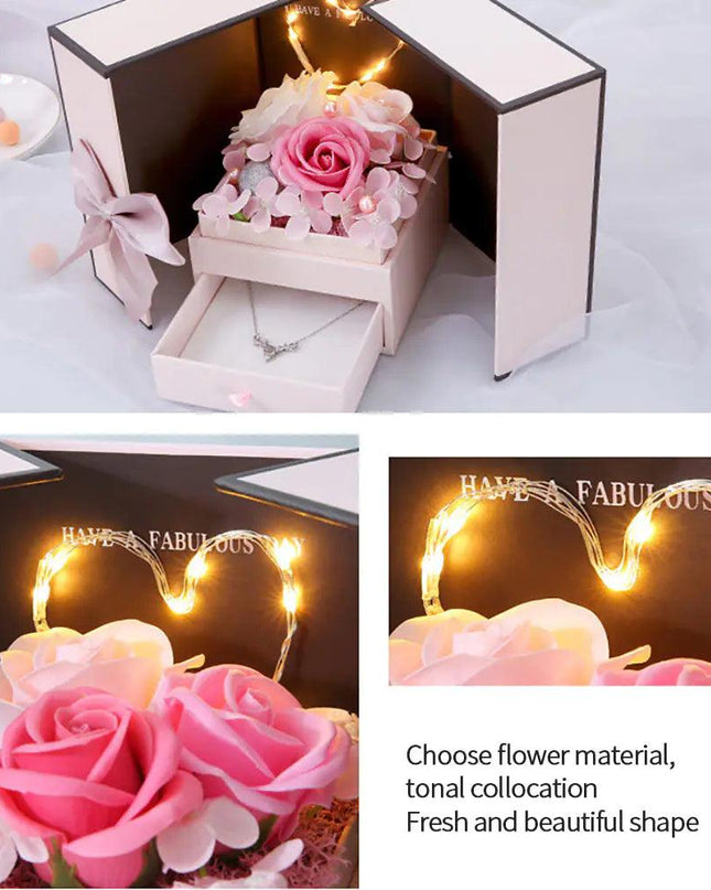 Artificial Flower Jewelry Box