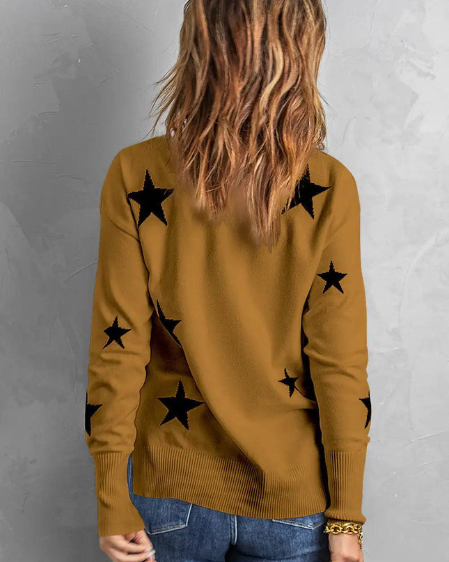 Star Print Sweater