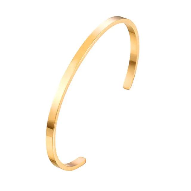 Unisex Stainless Steel Bangle Bracelet