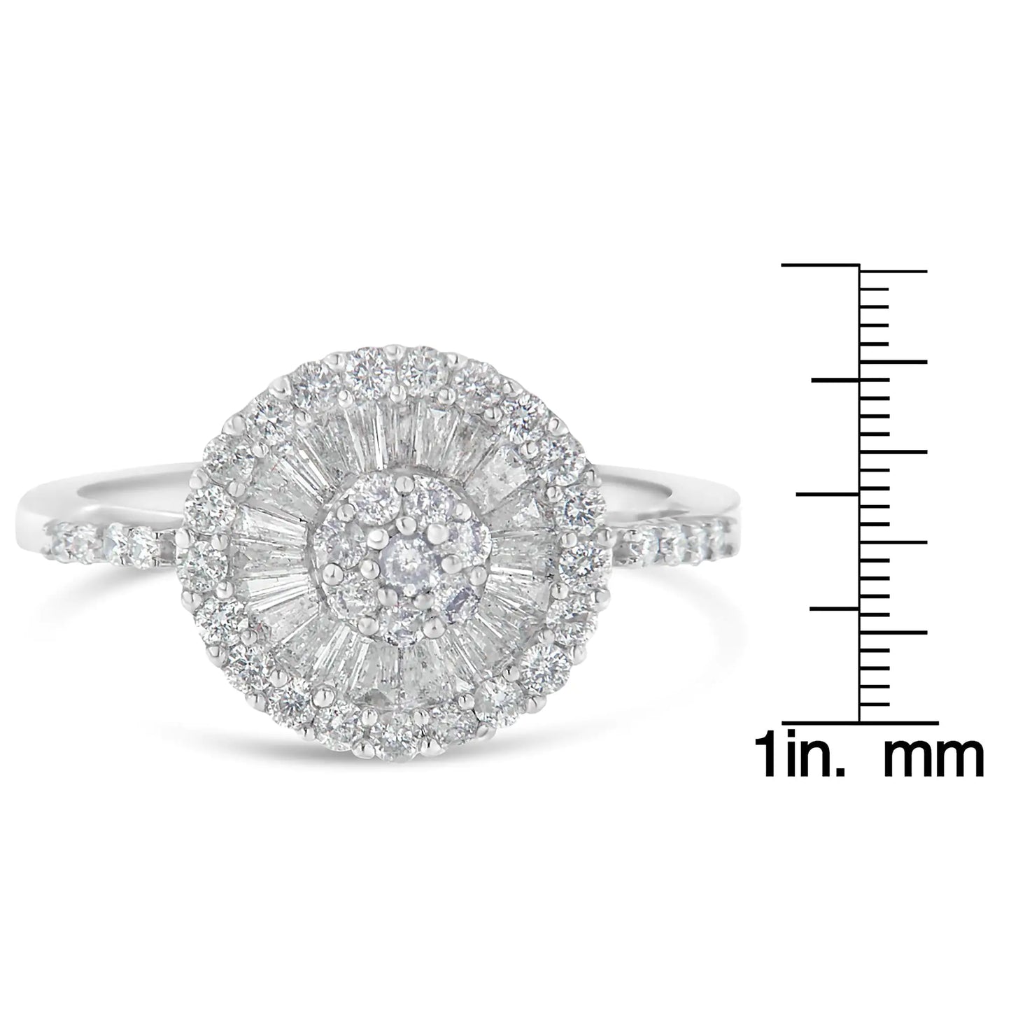 10KT White Gold Diamond Cocktail Ring (1 cttw, H-I Color, SI2-I1 Clarity)