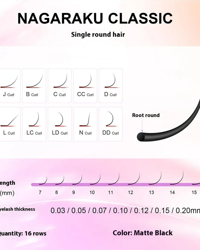 NAGARAKU 16 Rows Round Hair Curling Iron