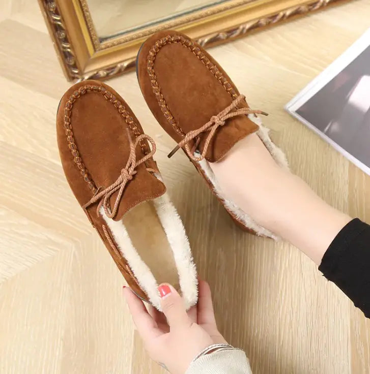 Winter Casual Plush Flat Shoes