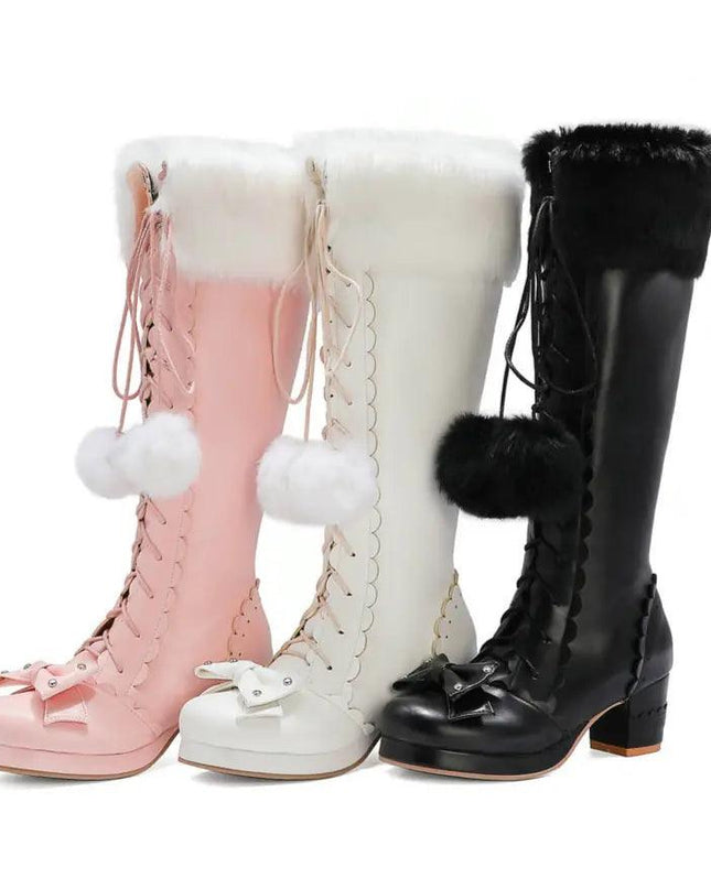 High Boots Winter Warmer Fur Boots